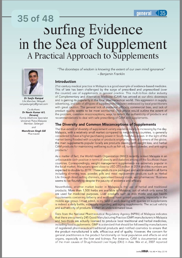 Surfing for Evidence in a Sea Of&nbsp;Supplement