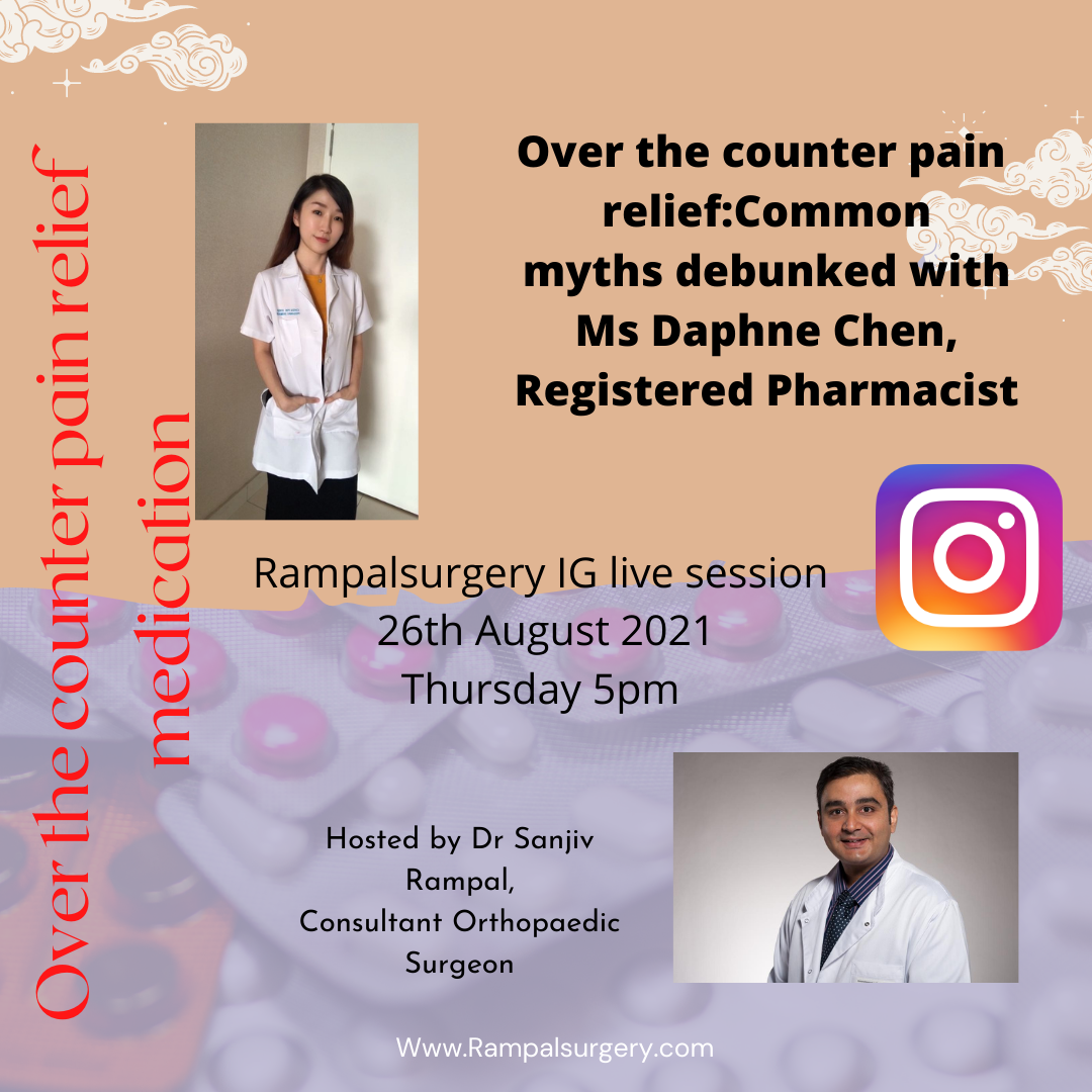 IG live with Ms Daphne Chen on over the counter pain relief myths