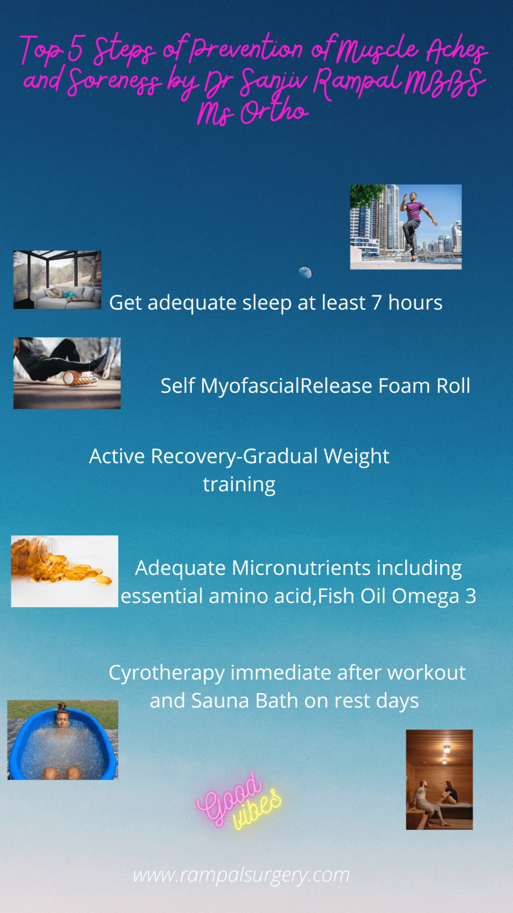 Top 5 Steps of Prevention of Muscle Ache and Soreness by Dr Sanjiv Rampal Orthopaedic Consultant Kuala&nbsp;Lumpur