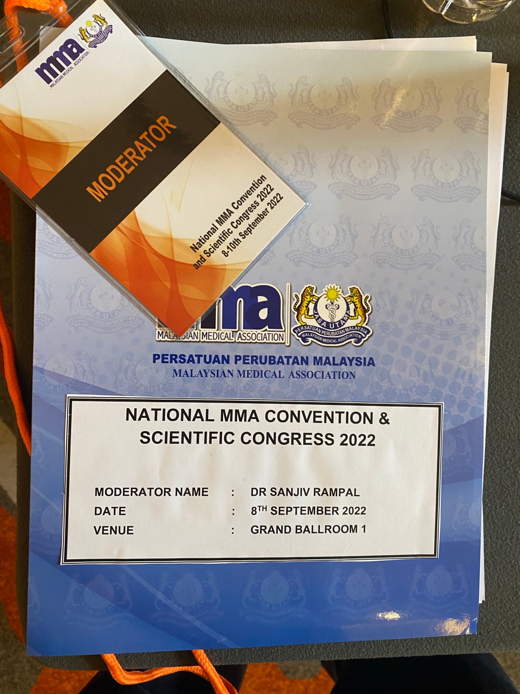 Dr Sanjiv Rampal moderates and part of Organising committee of Malaysia Medical Association MMA AGM&nbsp;2022