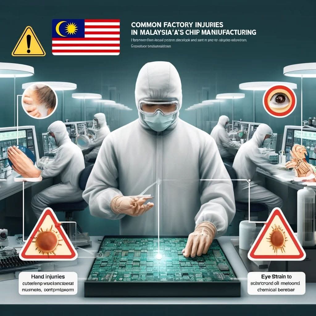 Common injuries in computer chip manufacturing facilities in Malaysia by Dr Sanjiv Rampal Orthopaedic Specialist&nbsp;Selangor.